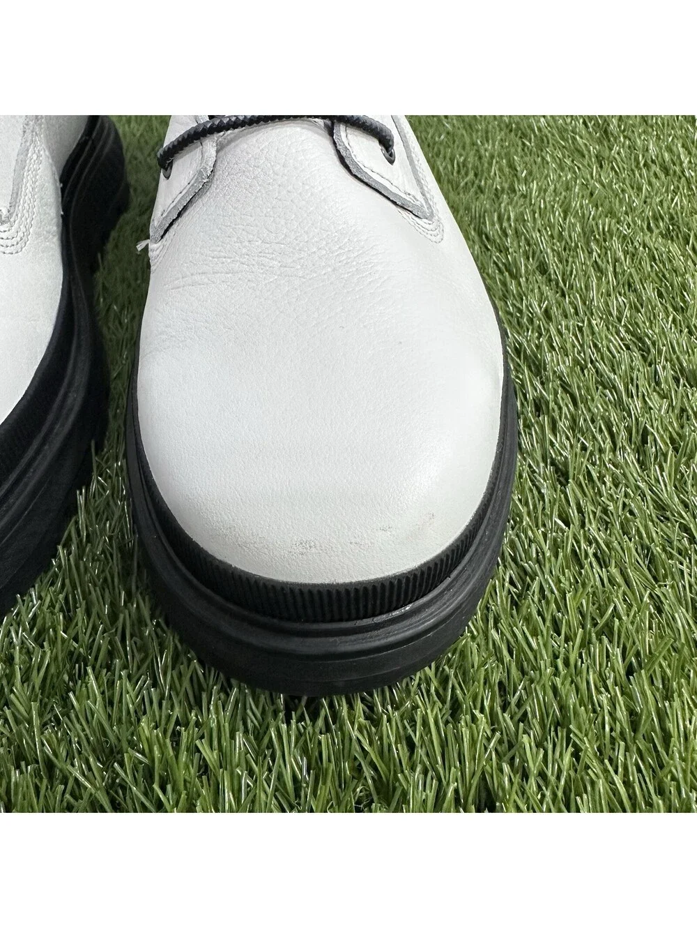 TIMBERLAND A2JQH Women Boots  White Leather Laced GreenStride ReBOTL Size 9